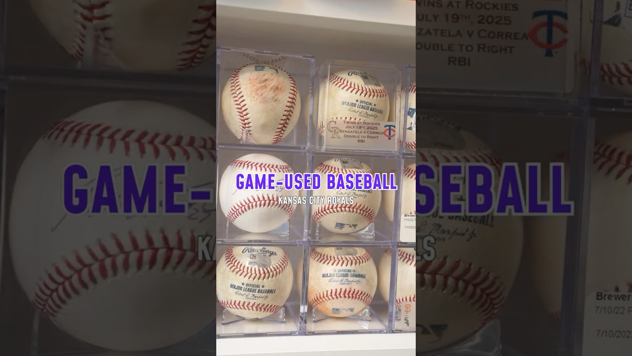 Kansas City Royals Game-Used Baseball #baseballmemorabilia