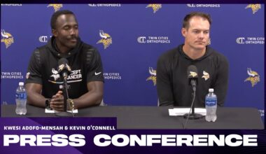 Kwesi Adofo-Mensah & Kevin O'Connell on 53-Man Roster, Adam Thielen, Trade Decisions, Team Captains