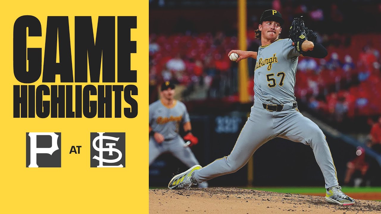 Bubba Chandler Picks Up First MLB Win | Pirates vs. Cardinals Game Highlights (8/27/25)