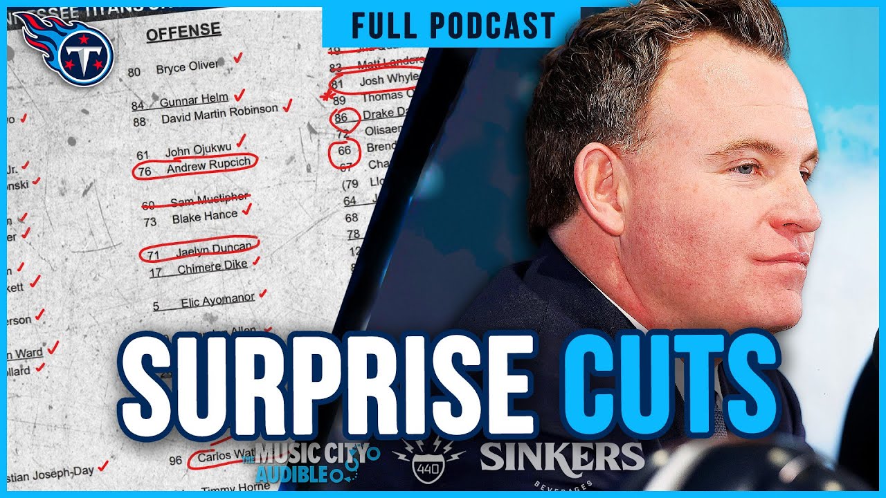 Titans Surprise Cuts, 53-man Roster Projection and Practice Squad Predictions | MCA Titans Podcast