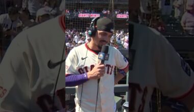 Willy Adames stops the interview