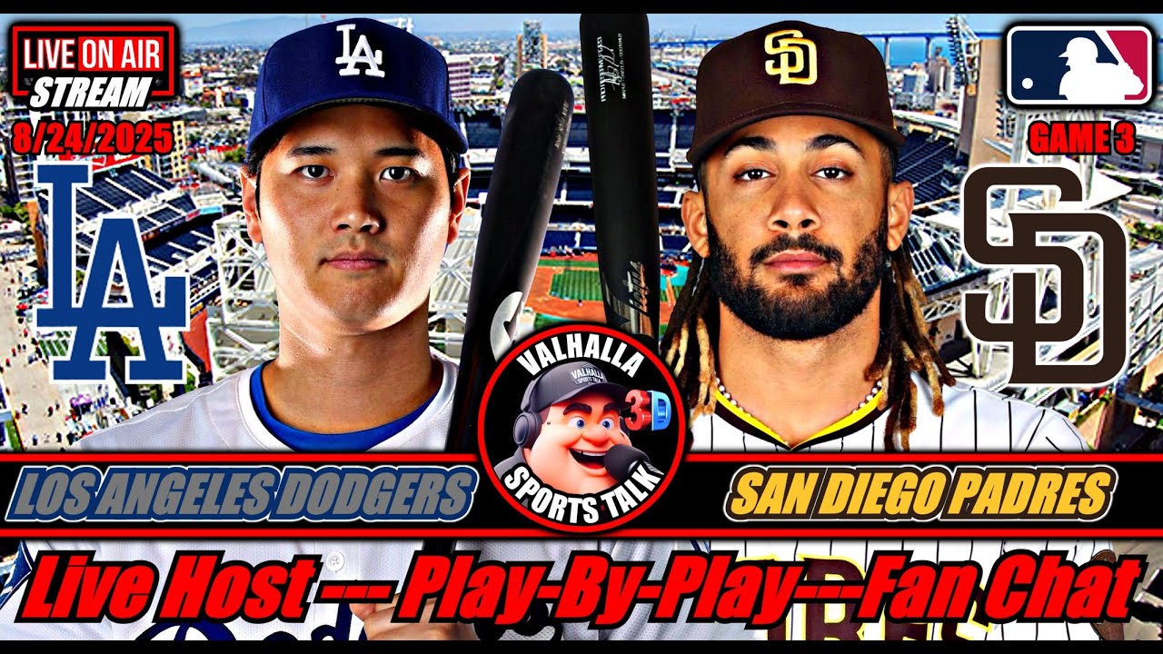 Los Angeles Dodgers vs San Diego Padres ⚾ MLB Baseball 🟢 LIVE STREAM MLB in 3D.