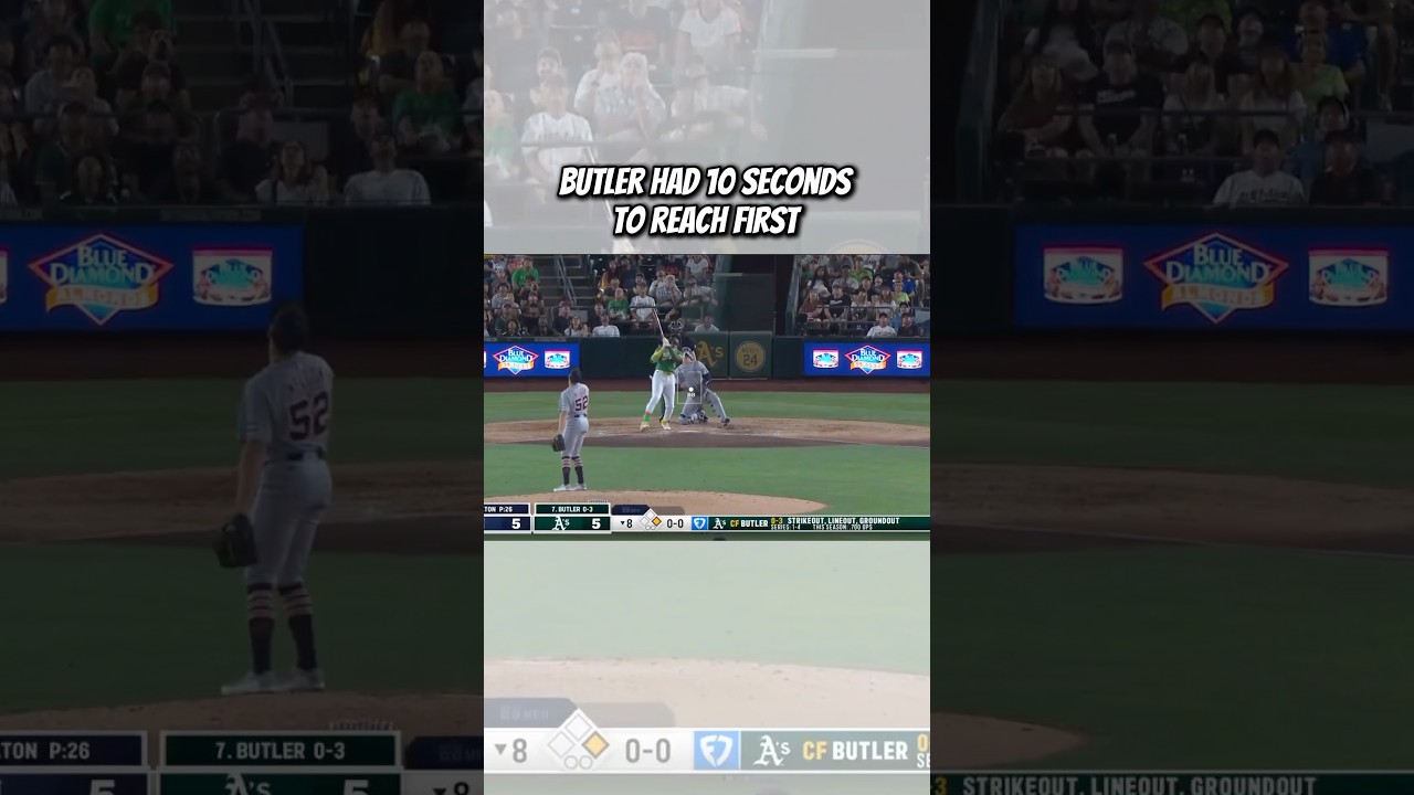 Lawrence Butler Learns Why You ALWAYS Hustle in Baseball 😬⚾