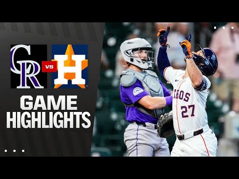 Rockies vs. Astros Game Highlights (8/28/25) | MLB Highlights