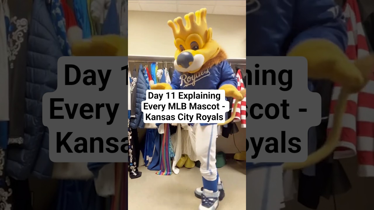 Day 11 Explaining Every MLB Mascot - The Kansas City Royals' "Sluggerrr" #mlb #baseball #kc #royals