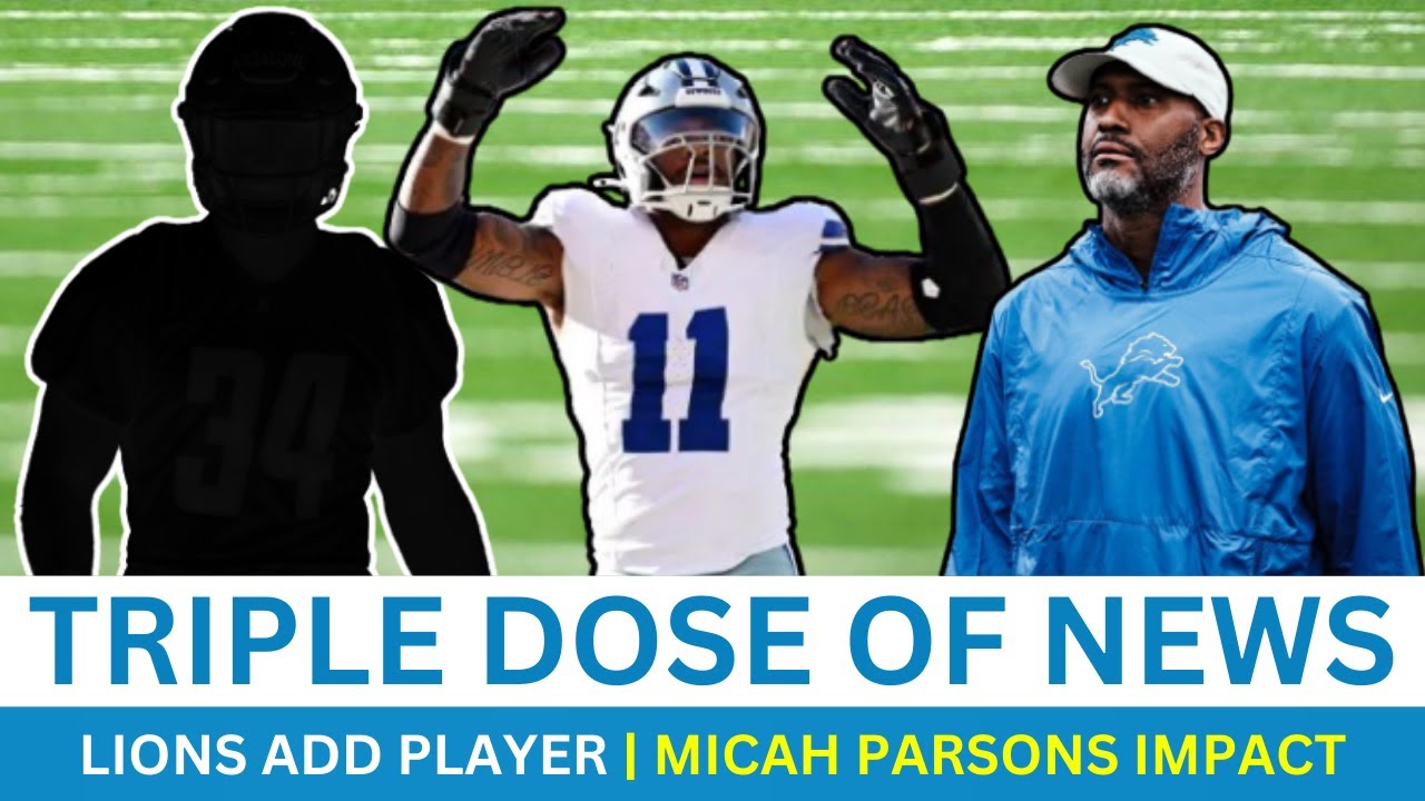 Detroit Lions Got A TRIPLE-DOSE Of News Today