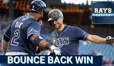 RAYS POSTCAST: The Tampa Bay Rays BOUNCE BACK vs the Washington Nationals
