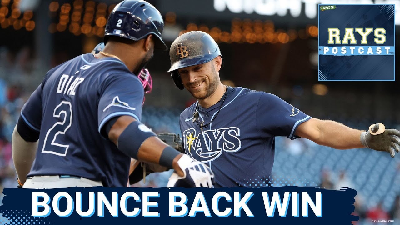 RAYS POSTCAST: The Tampa Bay Rays BOUNCE BACK vs the Washington Nationals