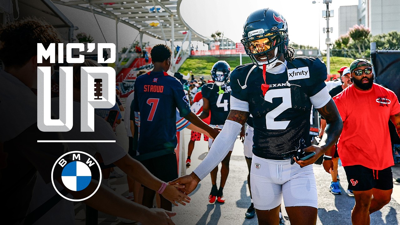 Texans vs Panthers Joint Practice | Calen Bullock Mic’d Up at Training Camp