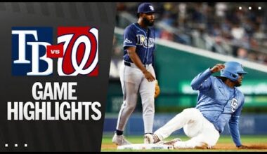 Rays vs. Nationals Game Highlights (8/29/25) | MLB Highlights