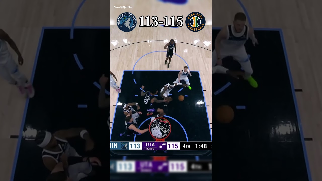 UTAH JAZZ IN THE CLUTCH 🔥Walker Kessler throws down a thunderous slam! #utah #utahjazz #basketball