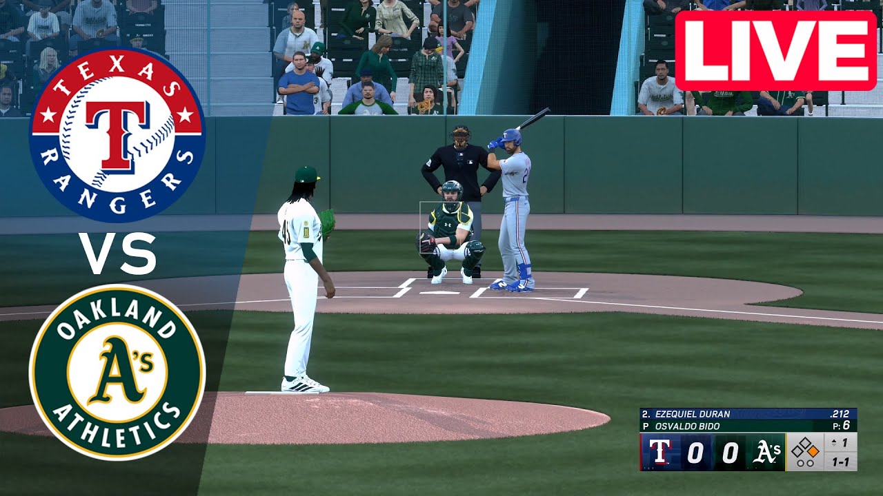 Texas Rangers vs Oakland Athletics - Aug 29, 2025 | Full Gameplay MLB The Show 25