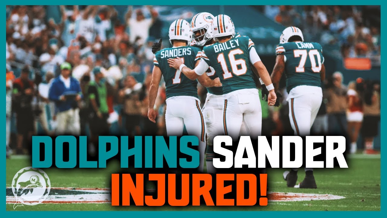 Miami Dolphins Jason Sanders To Be Out 4-5 Weeks!