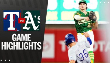 Rangers vs. A's Game Highlights (8/29/25) | MLB Highlights