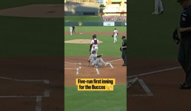 Bucco bats started off hot with a five-run first inning 😮‍💨