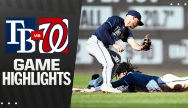 Rays vs. Nationals Game Highlights (8/30/25) | MLB Highlights