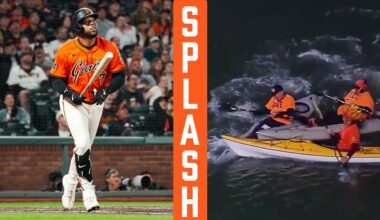 Dominic Smith Drops Splash Hit 107 into McCovey Cove vs. Orioles | San Francisco Giants Highlights
