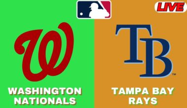 🔴LIVE : Tampa Bay Rays Vs Washington Nationals | MLB 2025 | MLB Live Baseball Score