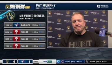 Jackson Chourio was difference - Pat Murphy speaks on MLB-best Brewers win over Blue Jays 4-1