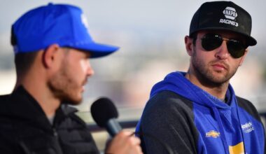 NASCAR Cup Series driver Chase Elliott (9) during practice for the Daytona 500 at Daytona International Speedway.