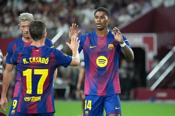 Marcus Rashford during a Barcelona game