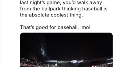 Curt Hogg: "If you were a young kid and attended last night’s game, you’d walk away from the ballpark thinking baseball is the absolute coolest thing."