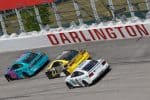 NASCAR Cup Series Darlington- #23: Bubba Wallace, 23XI Racing, Columbia Sportswear Company Toyota Camry, #77: Carson Hocevar, Spire Motorsports, Zeigler Auto Group Chevrolet, #38: Zane Smith, Front Row Motorsports, Long John Silver's Ford Mustang