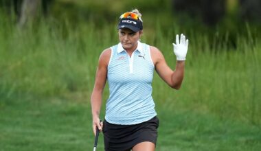 Lexi Thompson shot a 3-under-par 72 in the third round.