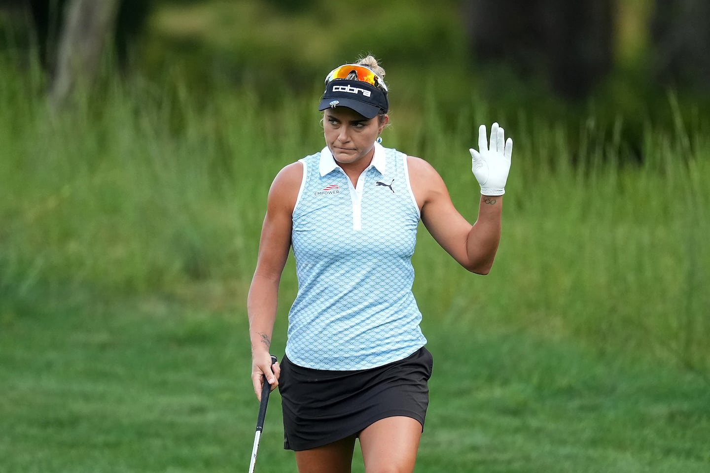 Lexi Thompson shot a 3-under-par 72 in the third round.