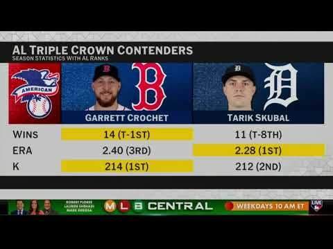 MLB Network discusses the heated Cy Young race between Garrett Crochet and Tarik Skubal