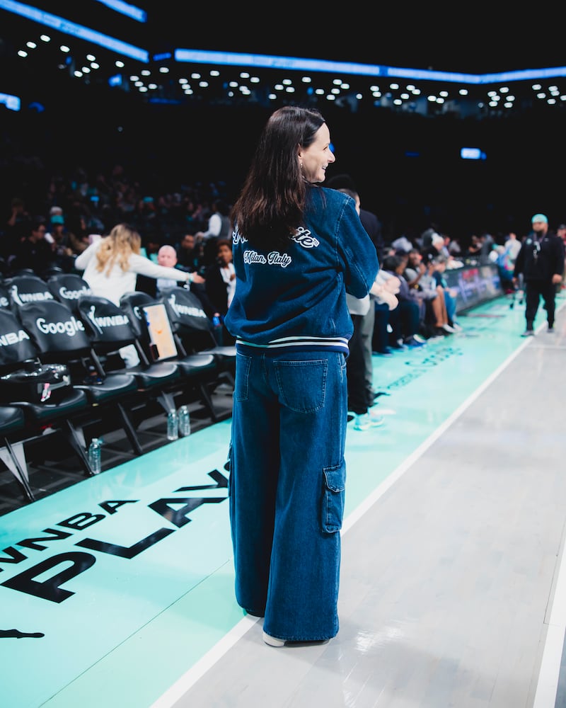 Coach Sandy Brondello wears custom Off-White.