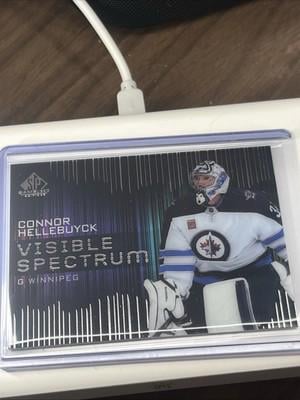 Check out 24-25 SP Game Used Hockey Connor Hellebuyck Visible Spectrum Jets Vezina & Hart on eBay!