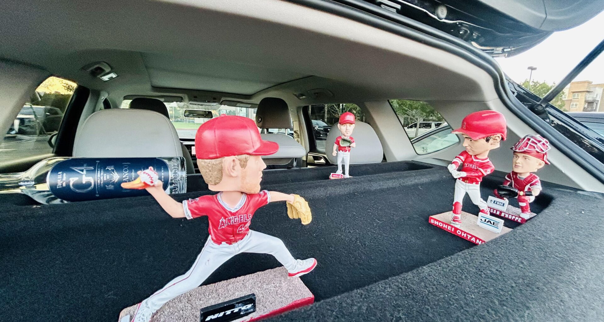 The Boys are in position at the tailgate