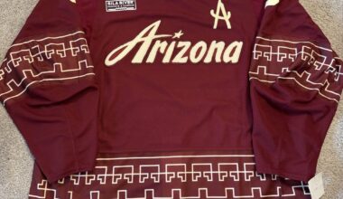 [FS] Price Drop! Desert Night Clayton Keller MiC size 58 for sale. Authentic on-ice. $450 USD shipped anywhere in North America or best offer.