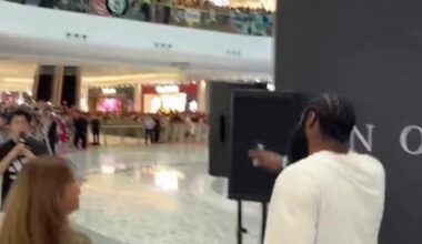 James Harden had this mall in Guangzhou City completely packed with thousands of fans there for his annual adidas tour.