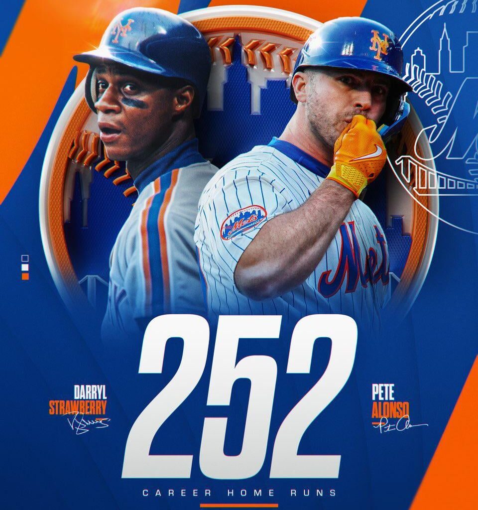 Pete Alonso has tied the Mets career Home Run record