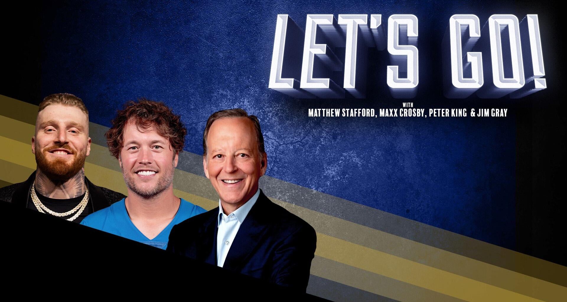 Matthew Stafford will host SiriusXM's Let's Go!, taking the place of Bill Belichick and Tom Brady's former roles