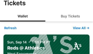I opened the Ballpark app and randomly have two forwarded tickets to a game I didn’t buy