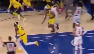 Tyrese Haliburton hits the game tying shot to send game 1 of the 2025 ECF to OT, which the Pacers won