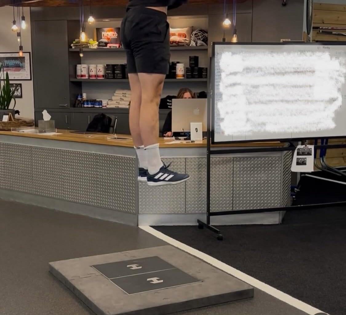 The had to remove a ceiling tile to test Rempe’s vertical jump