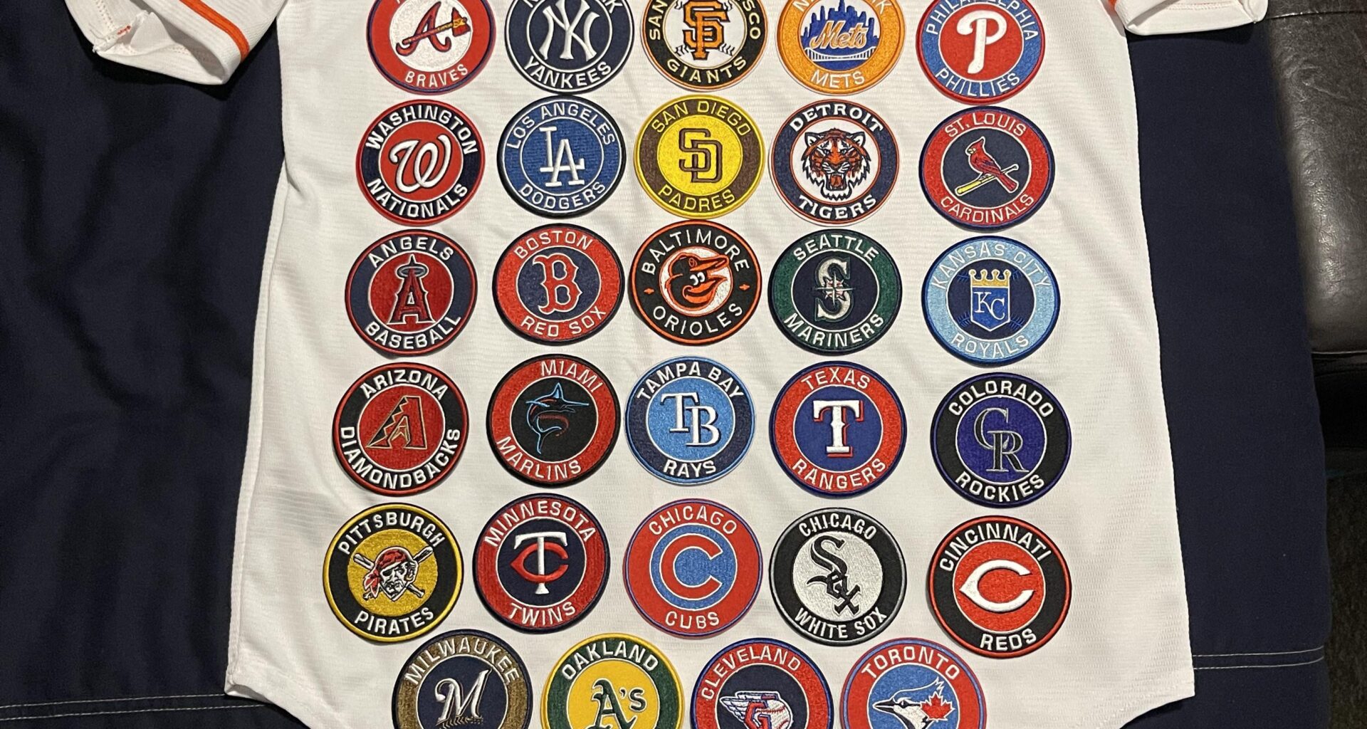 Working On My Jersey For My Visit To Ballpark #30