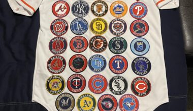 Working On My Jersey For My Visit To Ballpark #30