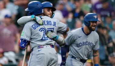 Blue Jays scored 45 runs in a 3-game series vs the Rockies