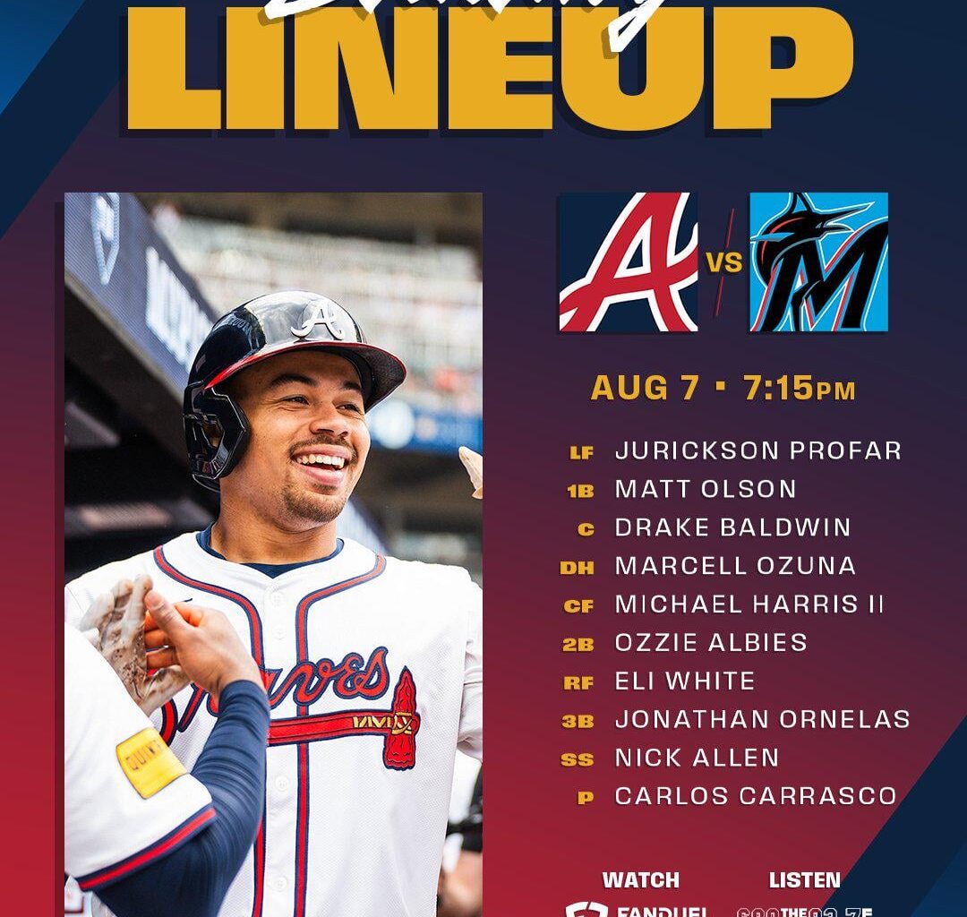 Lineup 8/7/2025 - Maybe Marlins matchups might materialize more magnificent moments