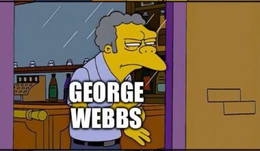 George Webbs sweating again