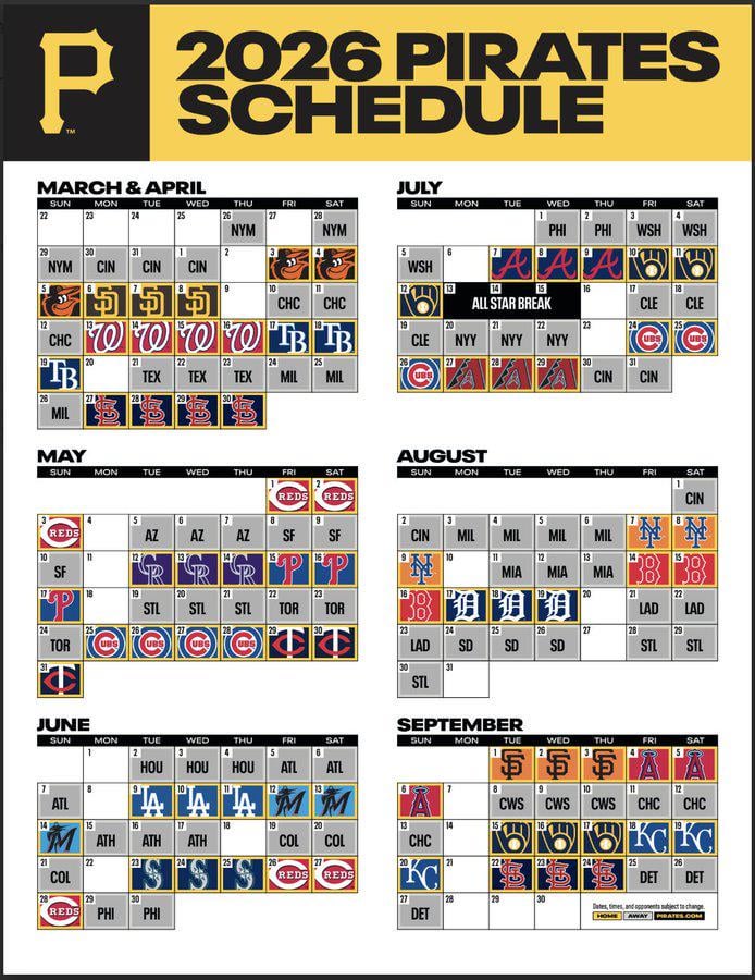 2026 Pirates Schedule