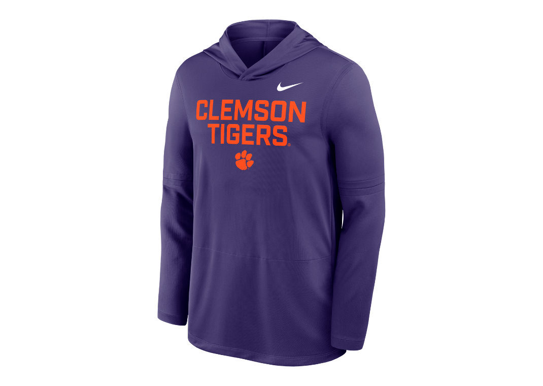Clemson Sideline Men's Nike Dri-FIT College Long-Sleeve Hoodie