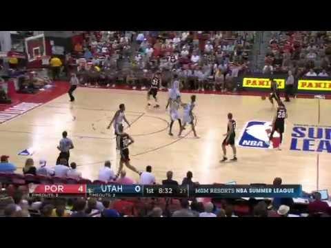 2017 - Swannigan double-double in Summer League against Utah