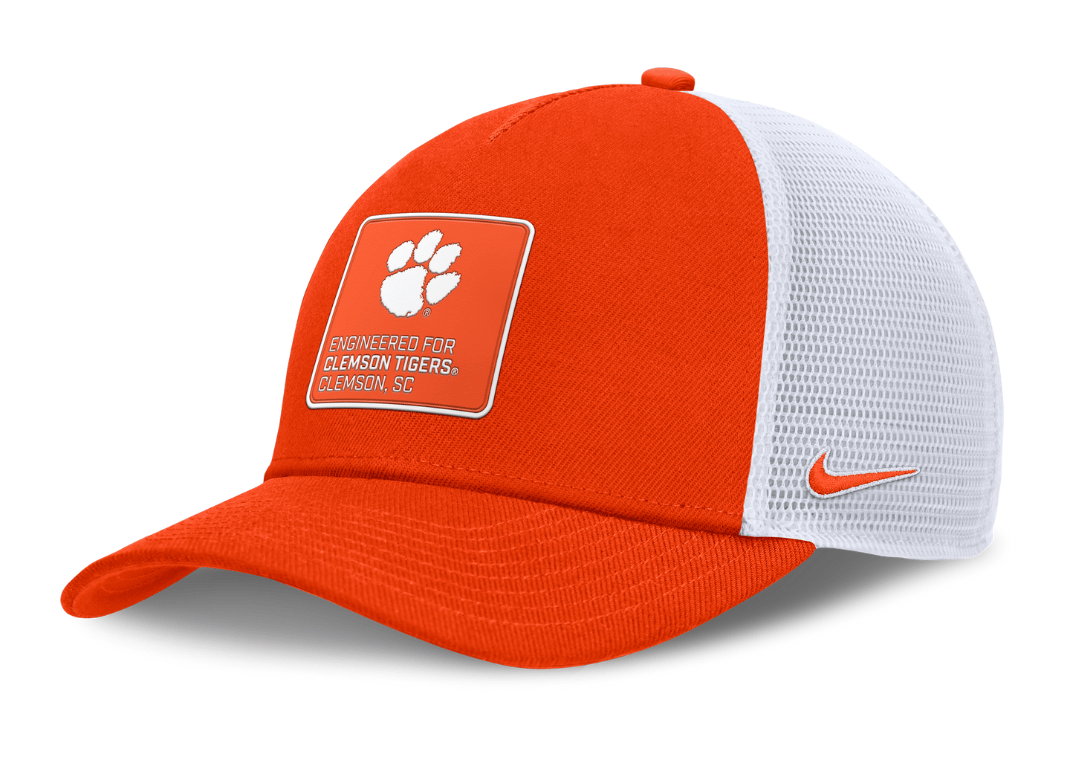 Clemson On-Field Rise Engineered Men's Nike College Trucker Adjustable Hat