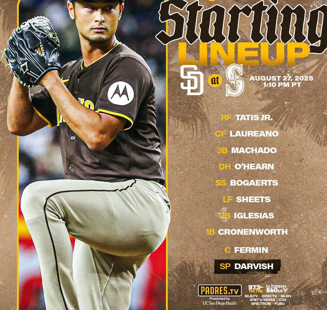 [Padres] It’s Darvish Day in Seattle.